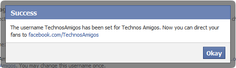 Facebook Confirmation
