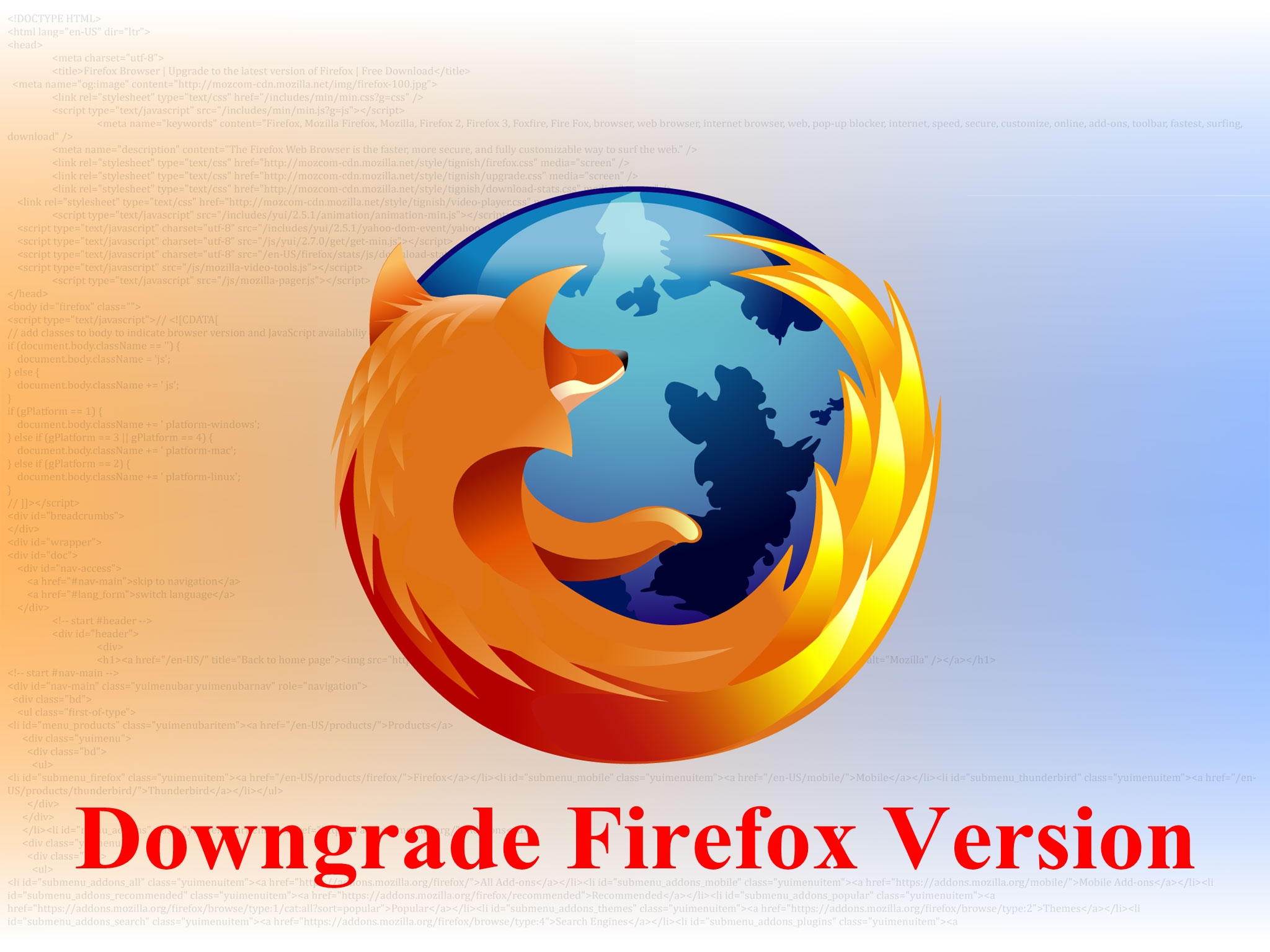 downgrade to firefox 56