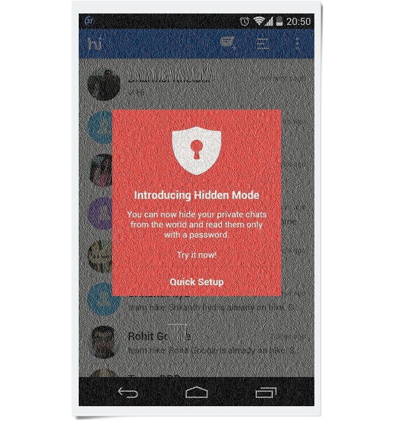 Hike Messenger hidden feature