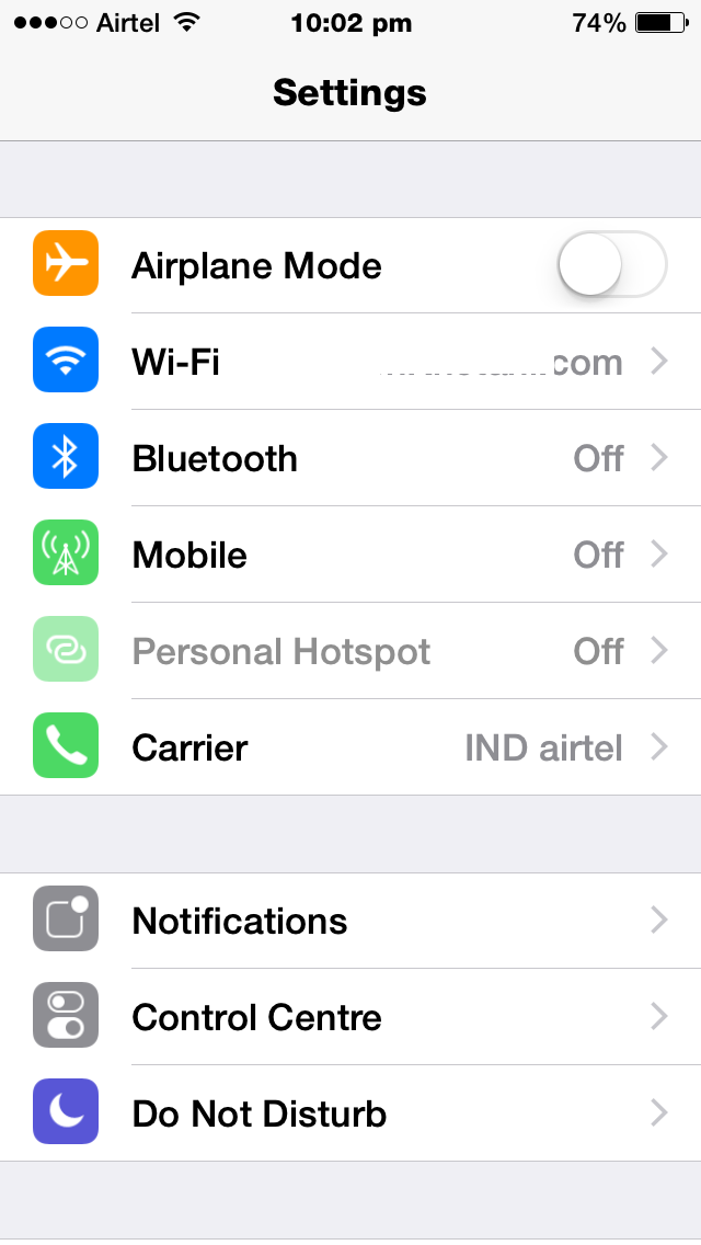 AirPlane Mode