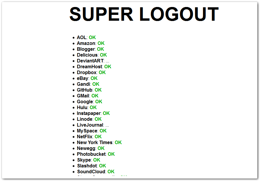 Super Logout