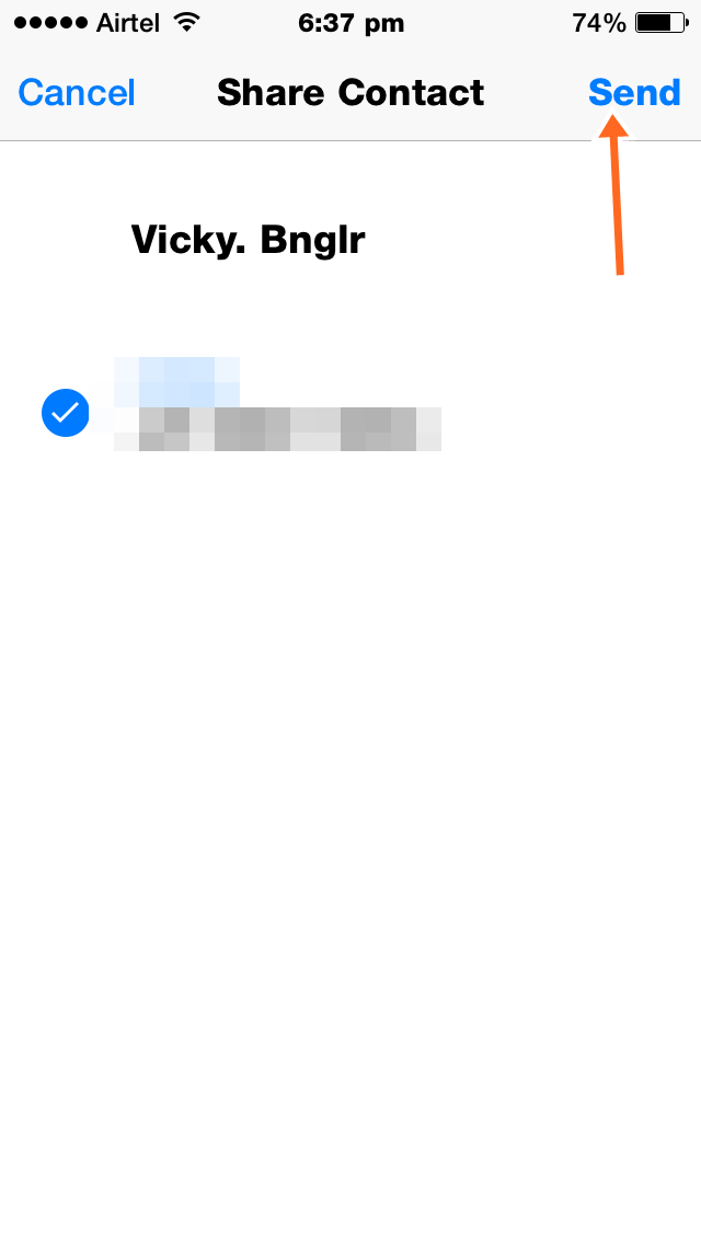 Send Contact