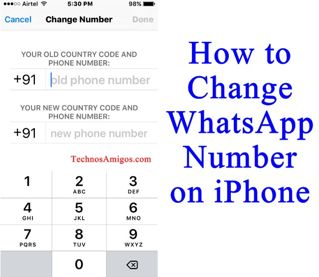 How to Change WhatsApp Number on iPhone without Uninstall