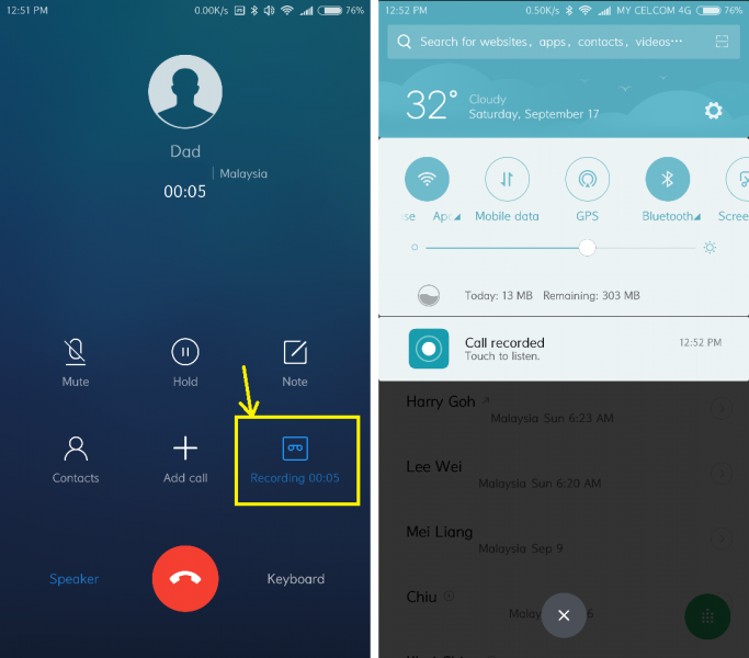 Record Calls on Xiaomi Phones