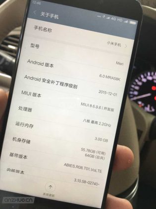 Xiaomi mi 5C leak