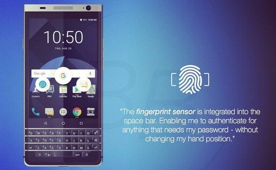 BlackBerry DTEK70 fingerprint sensor