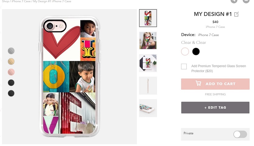 iPhone 7 custom case designer