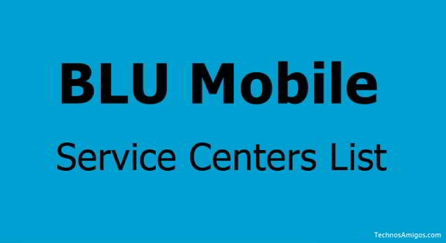 BLU Service Centers list in india