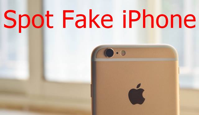 Spot Fake iPhone