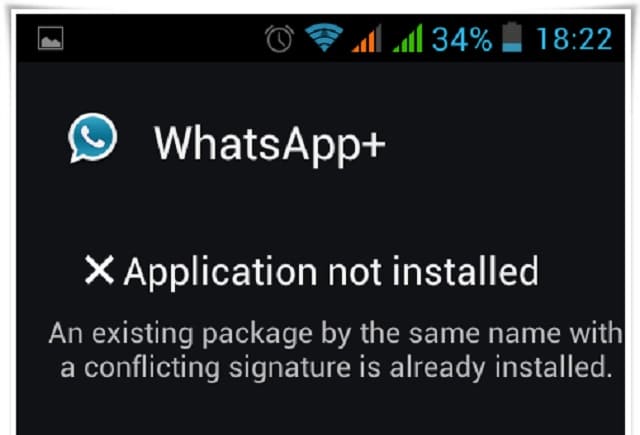Conflicting Signature Error on Android