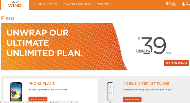 Wind Mobile Plans