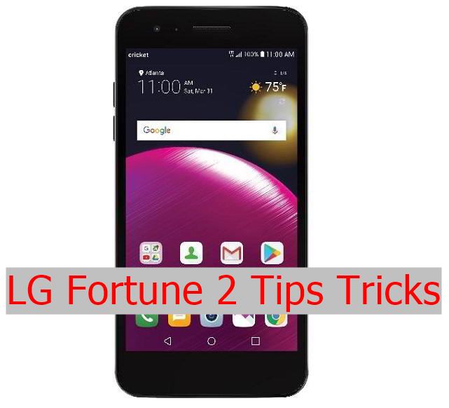 LG Fortune 2 tips