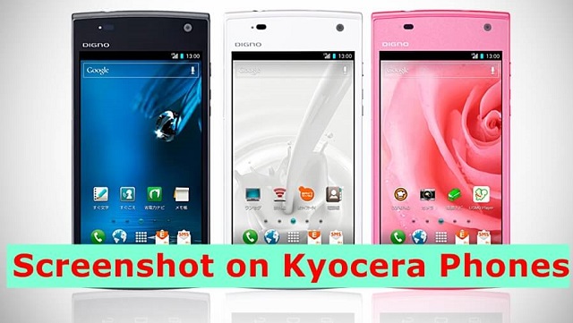 Screenshot on Kyocera Phones