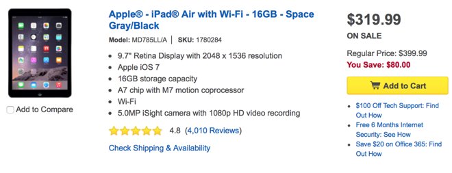 Best Buy iPad Deals