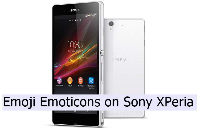 download Emoji Emoticons on Sony Xperia phones