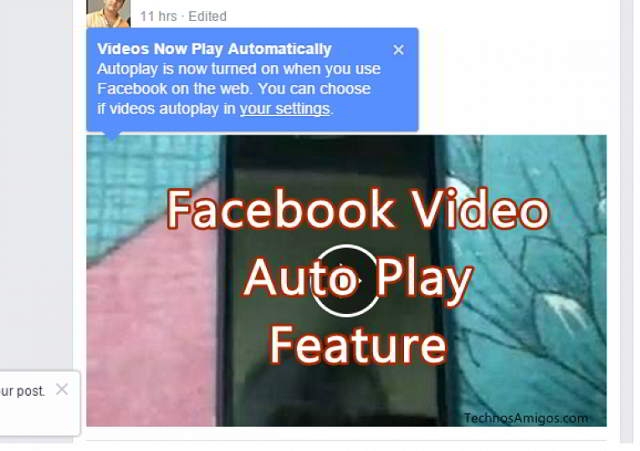Facebook Video Auto Play