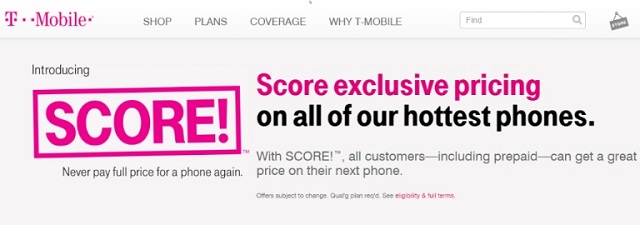 T-Mobile Score plan