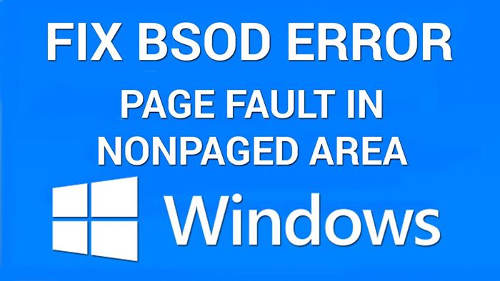 Page Fault in Nonpaged Aread Windows 10