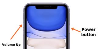 Apple iPhone 11 screenshot: screenshot on iPhone 11