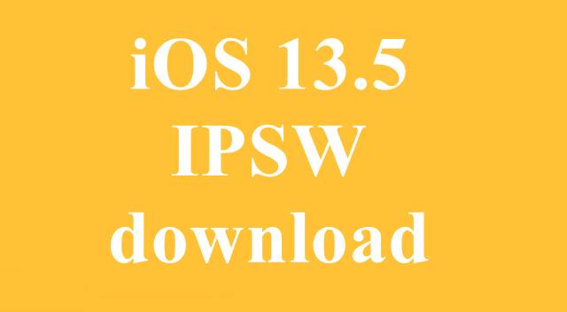 Apple iPhone iOS 13.5 IPSW download