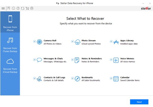 Recover from iPhone