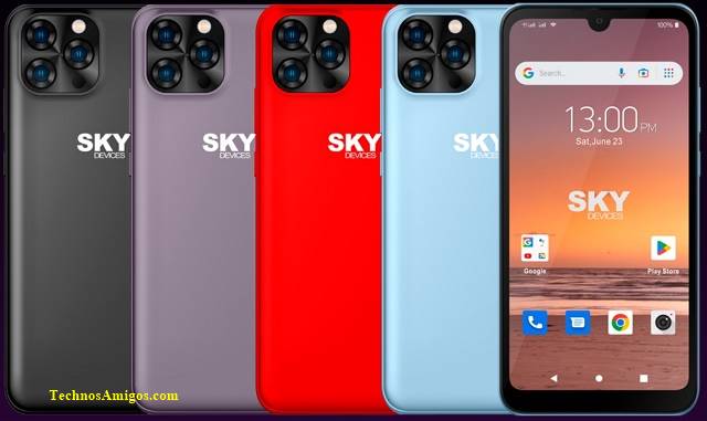 Sky Elite A63 phone in various colors