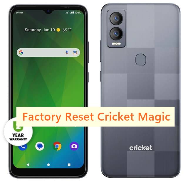 Factory reset Cricket Magic 5G